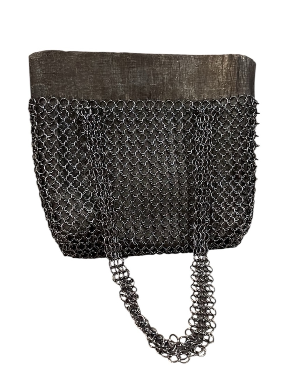 Nancy Bacich Mesh Metal Chain Mail Vintage Bag